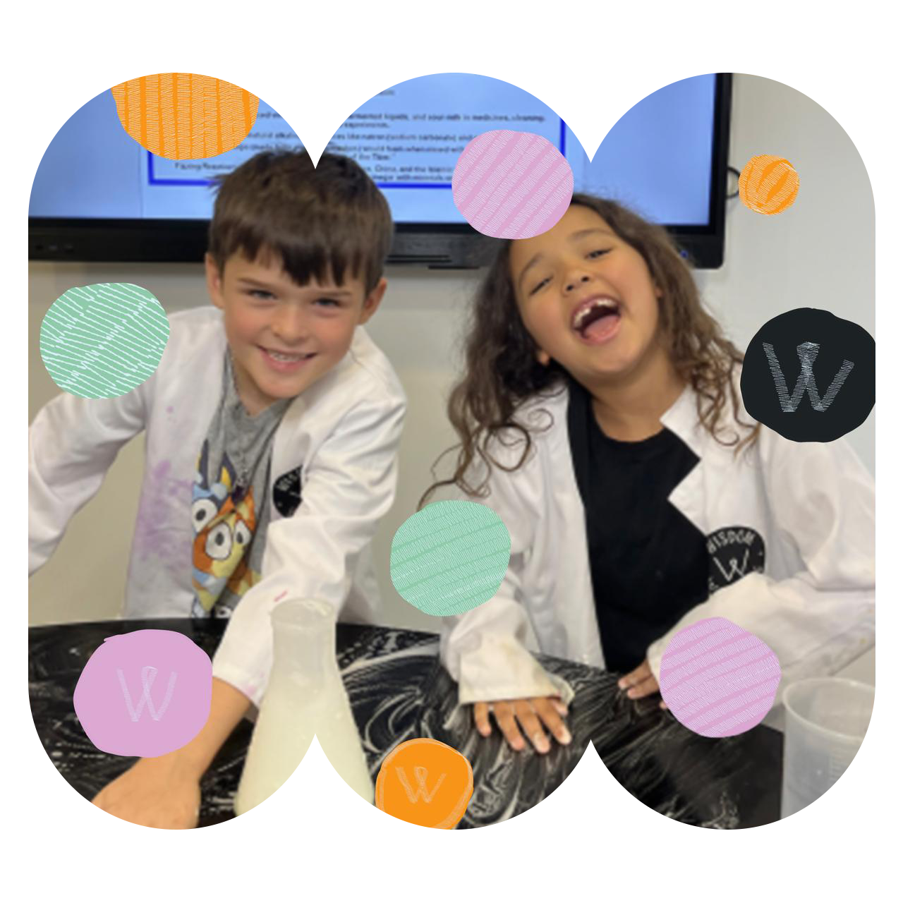 A camp science experiment
